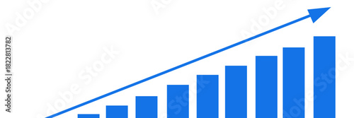 Concept of growth, evolution, graph of increase.business, growth, ipc, crisis, inflation