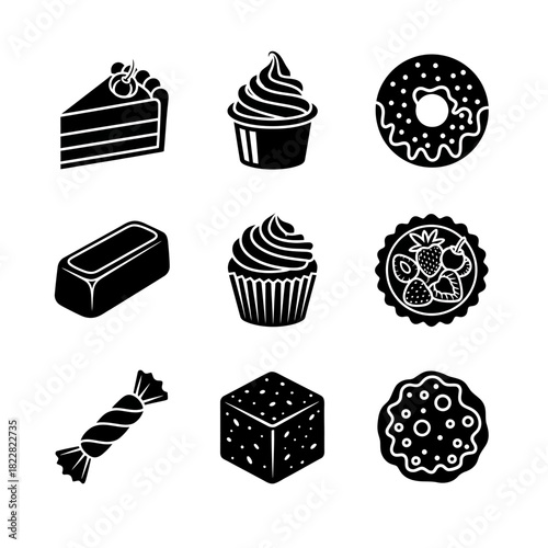 Pastry, Cakes, and Dessert Icons