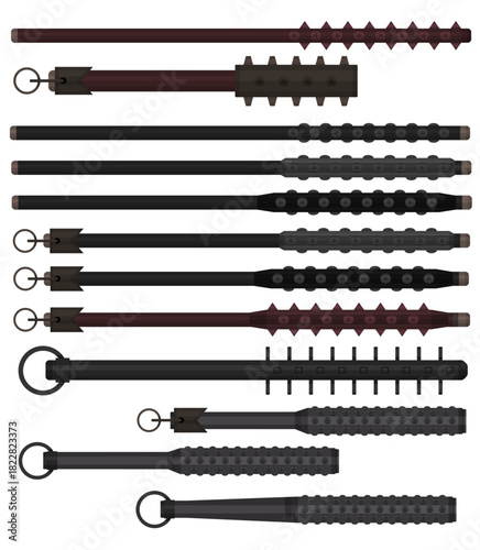 Antique Japanese War Batons