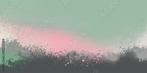 Abstract grunge vector illustration featuring ink splash texture, star dust, and light color design