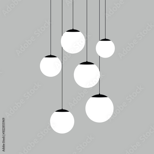 Decorative Pendant Lamp Illustration