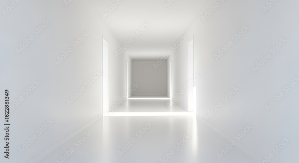 Fototapeta premium White Interior Hallway