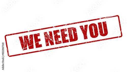We need you stamp with grunge texture