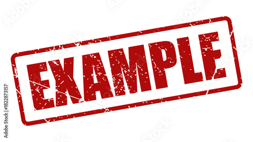 Example stamp with grunge texture