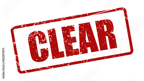 Clear stamp with grunge texture