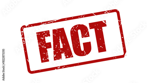 Fact stamp with grunge texture