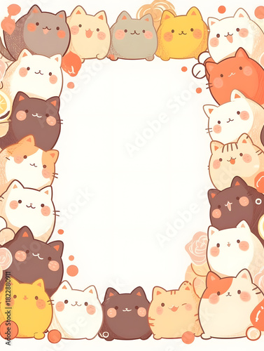 frame with cats