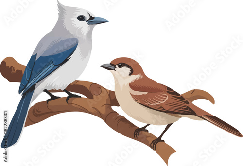 blue jay on a branch