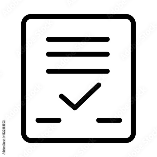 Approved Contract Line Icon of Business Contracts Icon Set