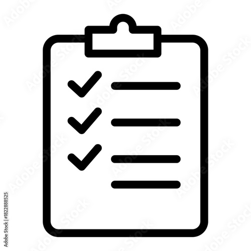 Checklist Contract Line Icon of Business Contracts Icon Set