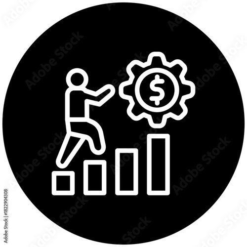 Perseverance Mini Illustration Icon. Use For Modern Concept, Print, Ui, Ux Kit, Web And App Development. Vector Related To Business Finance, Management And More