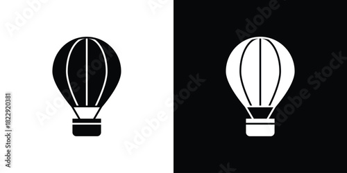 Hot air balloon icon Isolated. icon for logo, graphic design and more.