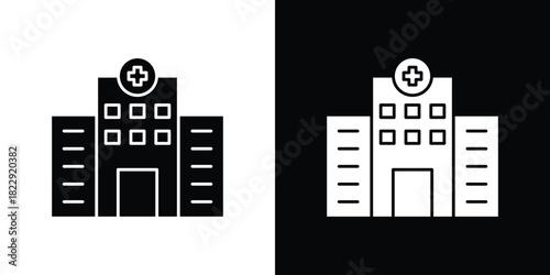 Hospital icon Isolated. icon for logo, graphic design and more.