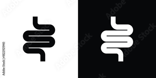 Intestines icon Isolated. icon for logo, graphic design and more.