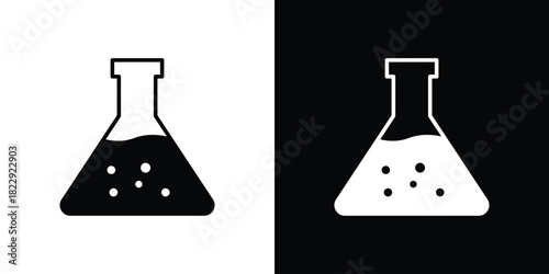 Lab flask icon Isolated. icon for logo, graphic design and more.