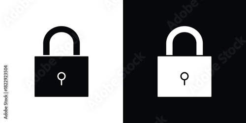 Lock icon Isolated. icon for logo, graphic design and more.