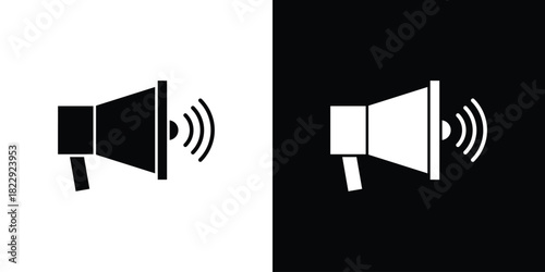 Loud Speaker icon Isolated. icon for logo, graphic design and more.