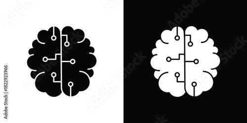 Machine learning icon Isolated. icon for logo, graphic design and more.