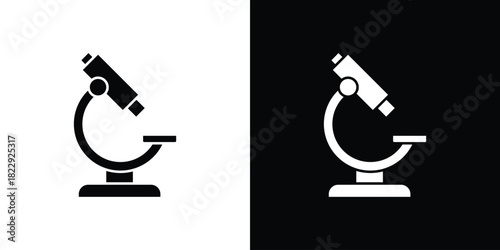 Microscope icon Isolated. icon for logo, graphic design and more.