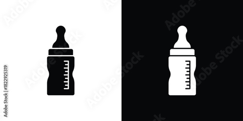 Milk bottle icon Isolated. icon for logo, graphic design and more.