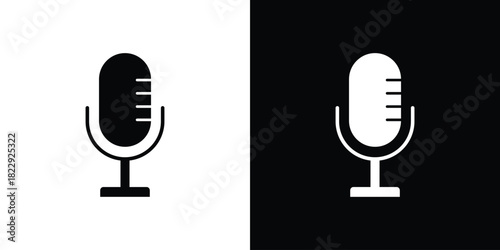 Microphone icon Isolated. icon for logo, graphic design and more.