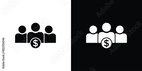 Mutual funds icon Isolated. icon for logo, graphic design and more.