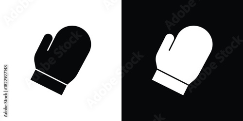 Oven mitt icon Isolated. icon for logo, graphic design and more.