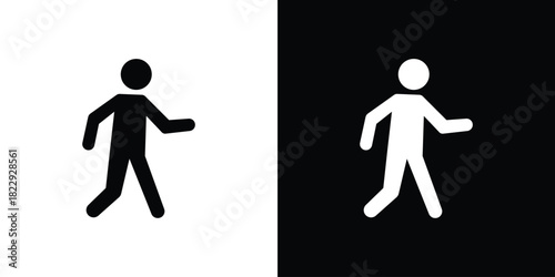 Pedestrian icon Isolated. icon for logo, graphic design and more.