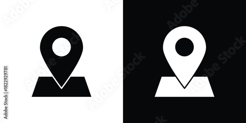 Pin icon Isolated. icon for logo, graphic design and more.