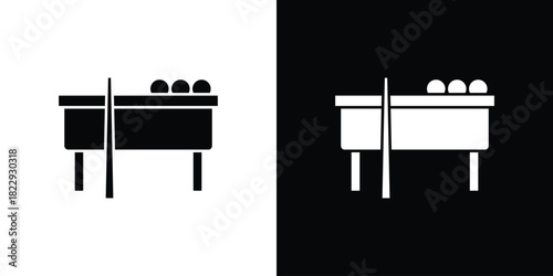 Pool table icon Isolated. icon for logo, graphic design and more.
