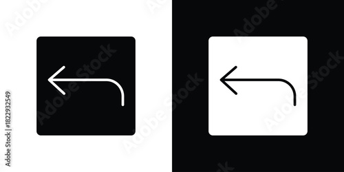 Reply icon Isolated. icon for logo, graphic design and more.