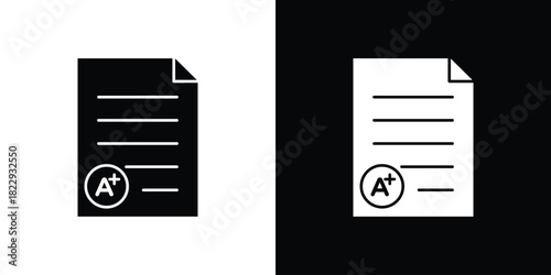 Report card icon Isolated. icon for logo, graphic design and more.