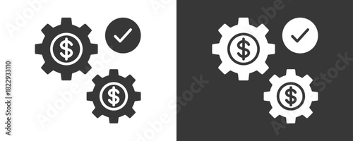 Operating Icon Set Vector Collection Isolated In Black And White
