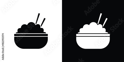 Rise Bowl icon Isolated. icon for logo, graphic design and more.