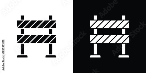 Roadblock icon Isolated. icon for logo, graphic design and more.