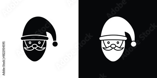 Santa Claus icon Isolated. icon for logo, graphic design and more.