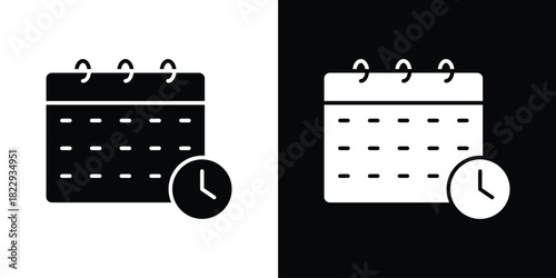 Schedule icon Isolated. icon for logo, graphic design and more.