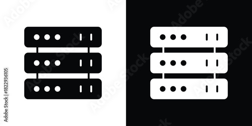 Server rack icon Isolated. icon for logo, graphic design and more.