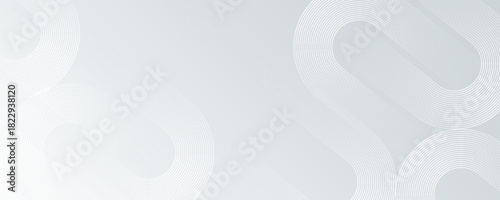 Abstact white and gray gradient abstract circle shape background vector design, design
