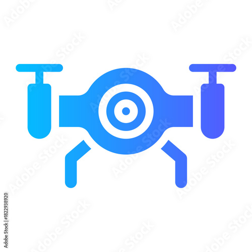 camera drone gradient icon