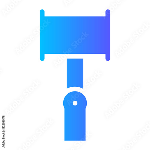 selfie stick gradient icon