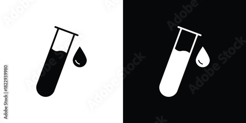 Test tube icon Isolated. icon for logo, graphic design and more.