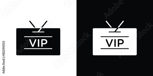 VIP pass icon Isolated. icon for logo, graphic design and more.