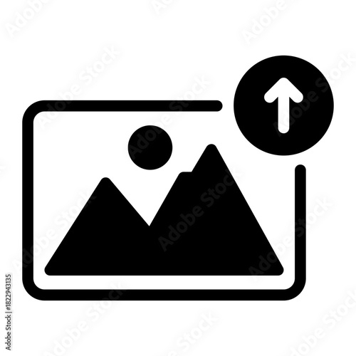 upload glyph icon