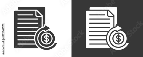Roi Icon Set Vector Collection Isolated In Black And White