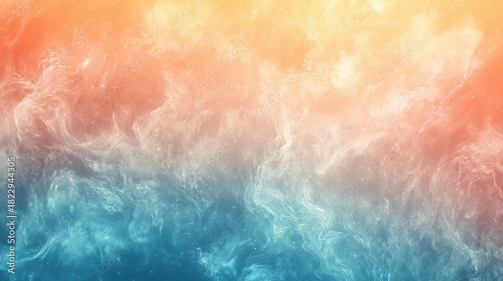 Obraz premium Vibrant gradient background with a fluid, dreamy color transition on blurred background 