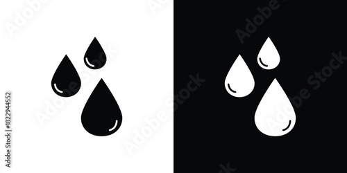 Water drop shape icon Isolated. icon for logo, graphic design and more.