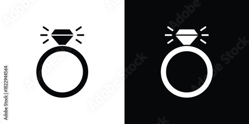 Wedding ring icon Isolated. icon for logo, graphic design and more.