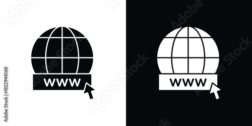 Website icon Isolated. icon for logo, graphic design and more.