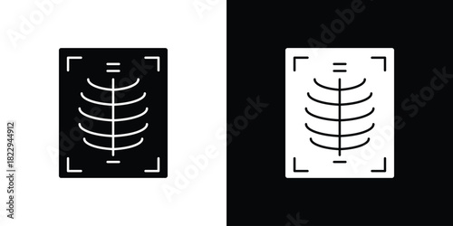 X-ray scan icon Isolated. icon for logo, graphic design and more.